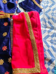 Blue Embroidered Lehenga Choli