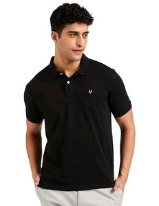 Black Allen Solly Polo T-Shirt