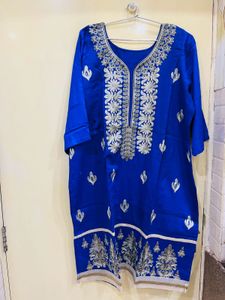 Blue Colour Kurti