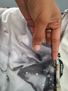 Trendy Marble Print Tube Top