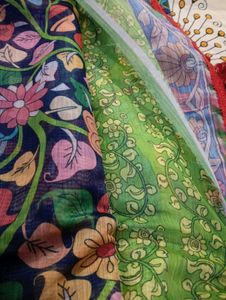 Pure Lenin Kalamkari Saree
