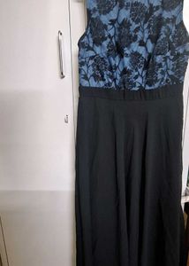 Elegant Black & Blue Dress