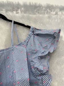 Honey Blue Gingham Top