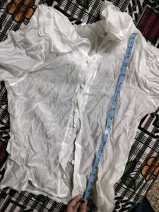 WHITE ADDI SHIRT (See-through)