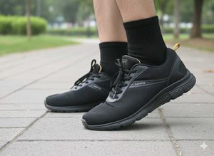 Campus Black Sneakers Size 9uk