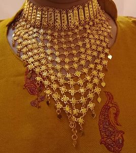 Elegant Gold-Tone Statement Necklace