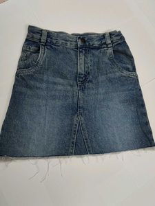 Denim Mini Skirt