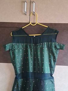 New Long  Green Gown
