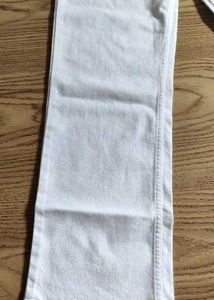 white denim jeans Straight Type
