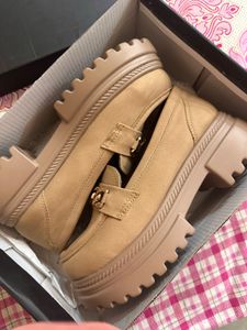 Beige Loafers with Chunky Sole - New