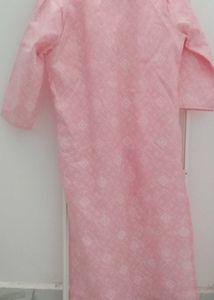 Pink Cotton Kurta