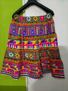 Colorful Embroidered Rajasthani Ghagra