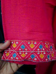 Ethnicity Beautiful ❤️ Rose Colour Kurti💟