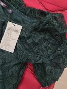Green Lace Top