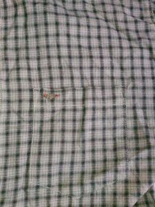 Gray Plaid Button-Down Shirt