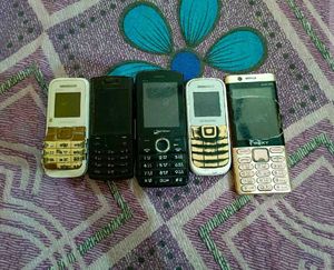 5 Keypad Phones  Not Working