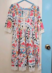 Floral Print Mini Dress