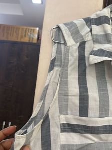 Strips Cut Sleeves Top