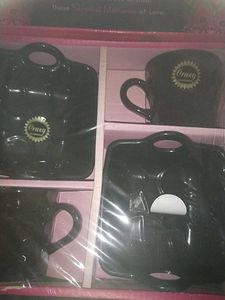 Two Cups With Twosnack Bowls