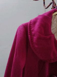 MANGO Magenta Double-Breasted Coat