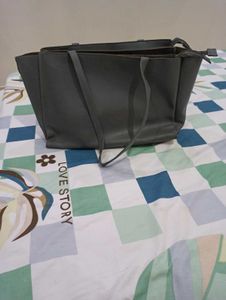 hand bag grey colour