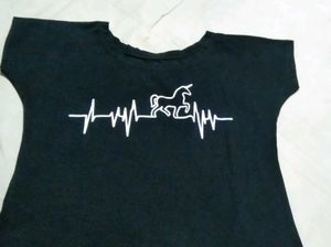 Women  Horse Heartbeat T-shirt