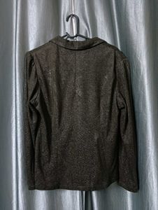 Vintage Style Brown Long Sleeve Top