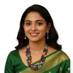 Colorful Beaded Necklace &amp; Earring Set