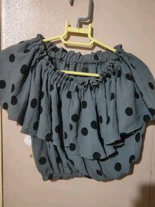 Crop Top With Long Skirt