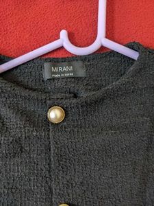 Black Korean Half Cardigan