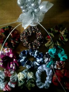 Floral Cotton Scrunchies – Soft & Stylish Hair Acc