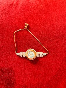 Elegant Silver Gold Watch New With Tag