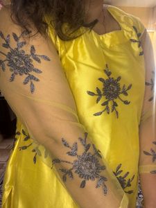 Yellow Embroidered Kurta Set