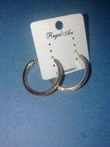 Pretty Earrings Silver And Golden One Pair 100 Rup