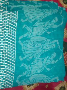 A Sea Green Colour Sarees