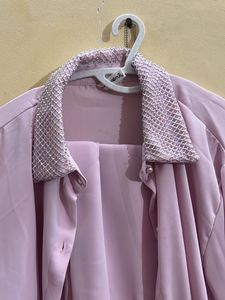 Lilac Embellished Pant Suit