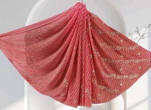 Red Embroidered Saree