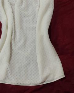 Ice White Lacey Cami Top