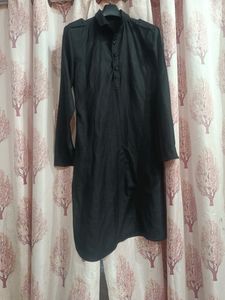 Black Pathani Kurta With Salwar