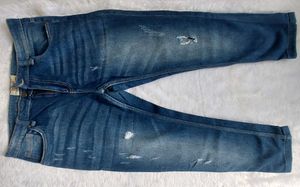 Distressed Denim Jeans