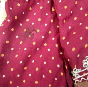 Embroidered Maroon Fabric