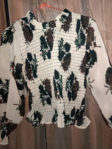 Floral Smocked Top