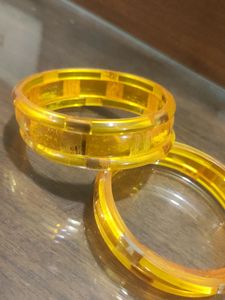 Yellow Colour Bangles Kade