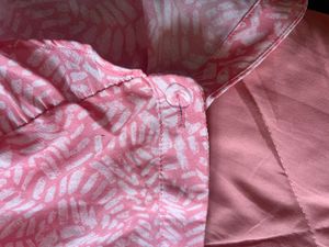 VERO MODA Pink Asymmetrical Wrap Midi Skirt