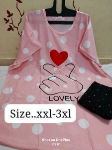 Woman Night Suit 1 Pcs Set ₹.500