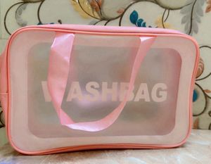 Pink Cosmetic Bags - 3 Piece Set