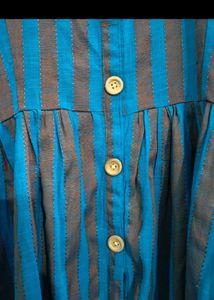 Blue Striped Kurti