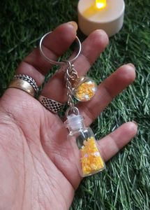 Sparkling Star Charm Keychain💛