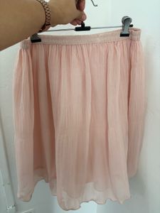 Pink Chiffon Skirt