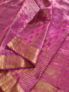 Beautiful Pink Bridal Kanchipuram Saree